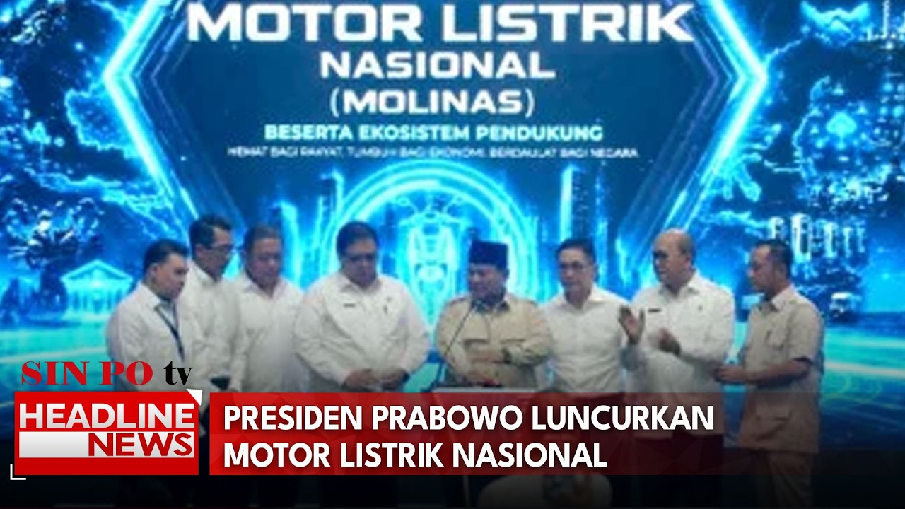 Presiden Prabowo Luncurkan Motor Listrik Nasional