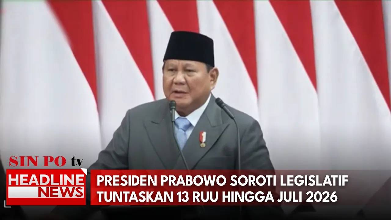Presiden Prabowo Soroti Legislatif Tuntaskan 13 RUU Hingga Juli 2026