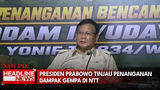 Presiden Prabowo Tinjau Penanganan Dampak Gempa di NTT