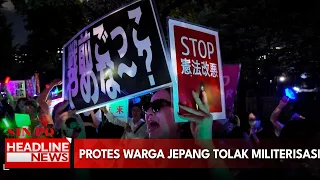 Protes Warga Jepang Tolak Militerisasi