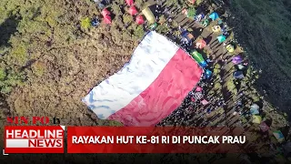 Rayakan HUT Ke-81 RI Di Puncak Prau