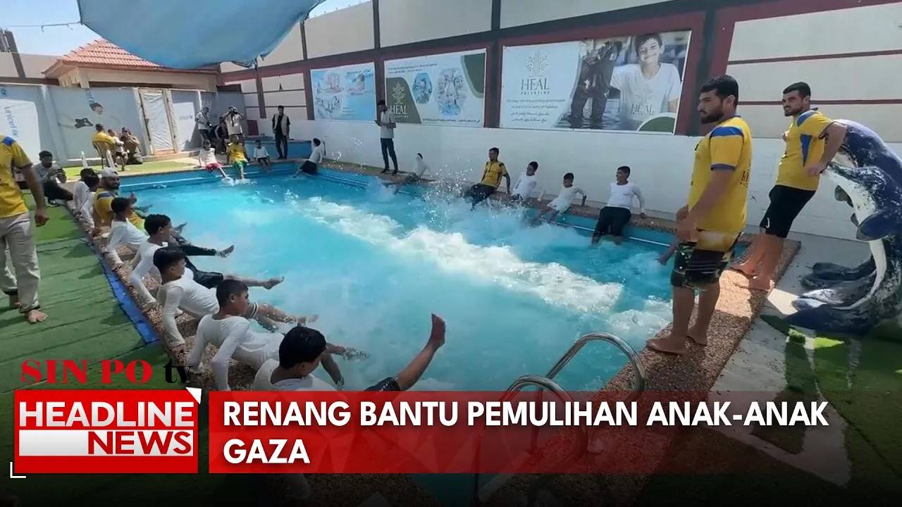 Renang Bantu Pemulihan Anak Anak Gaza
