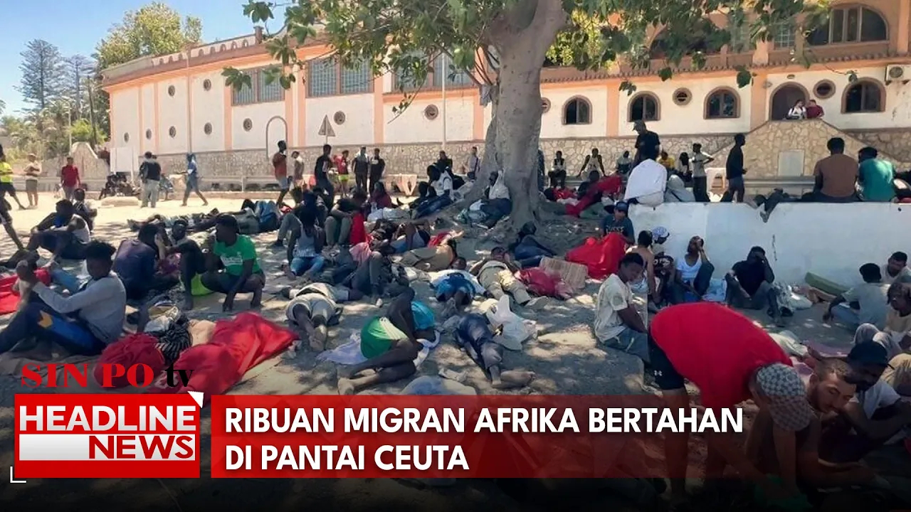 Ribuan Migran Afrika Bertahan Di Pantai Ceuta