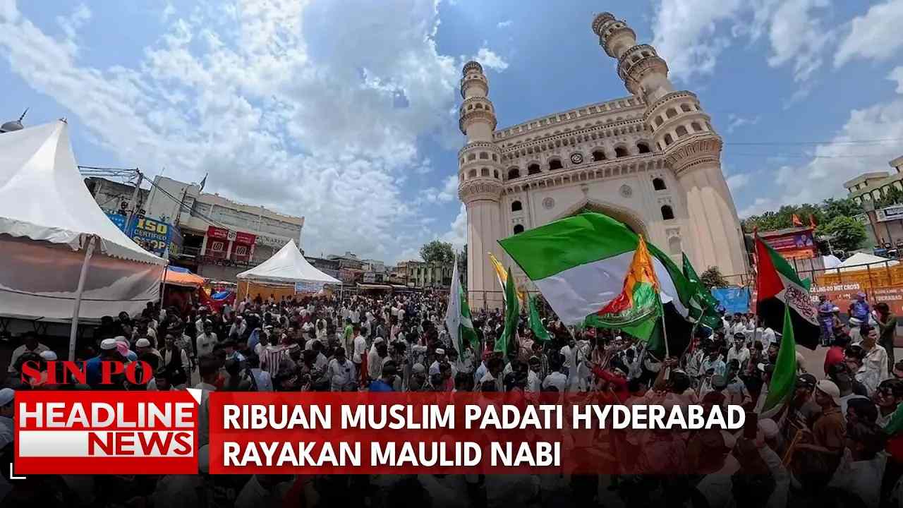 Ribuan Muslim Padati Hyderabad Rayakan Maulid Nabi
