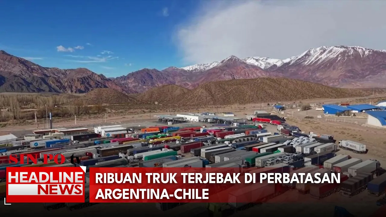 Ribuan Truk Terjebak Di Perbatasan Argentina-Chile