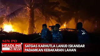Satgas Karhutla Lanud Iskandar Padamkan Kebakaran Lahan