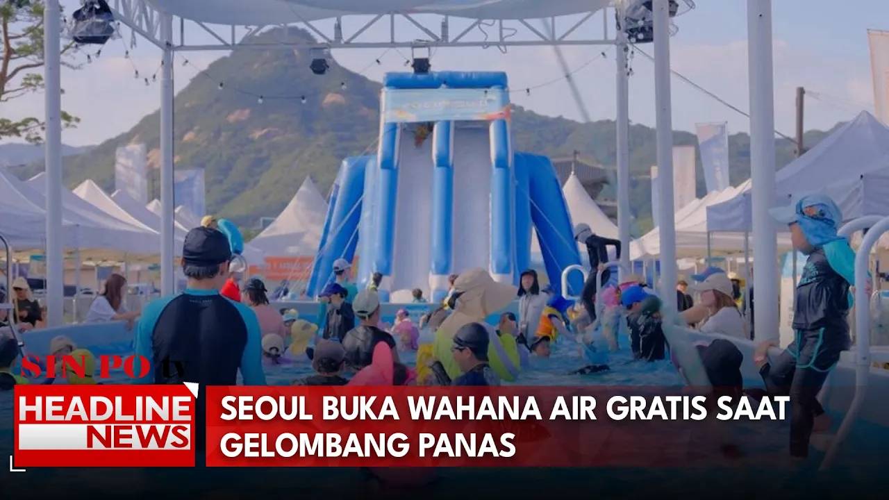 Seoul Buka Wahana Air Gratis Saat Gelombang Panas