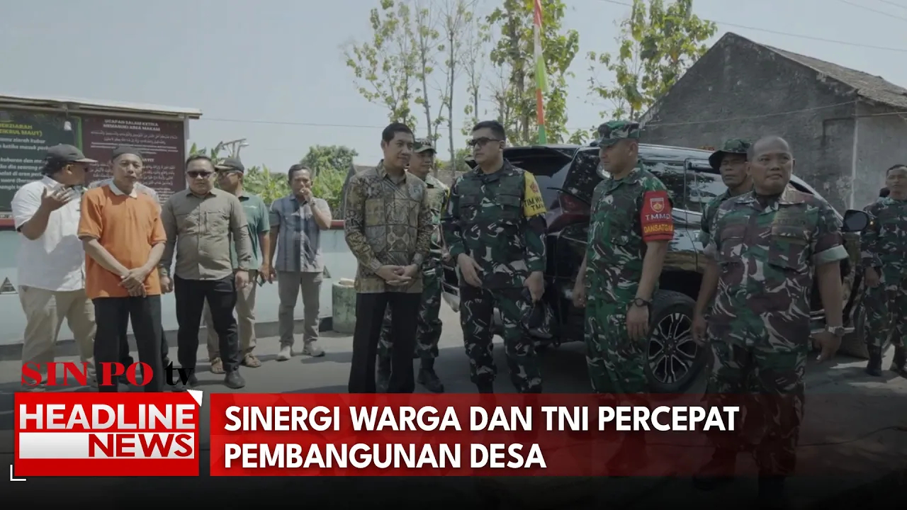Sinergi Warga Dan TNI Percepat Pembangunan Desa