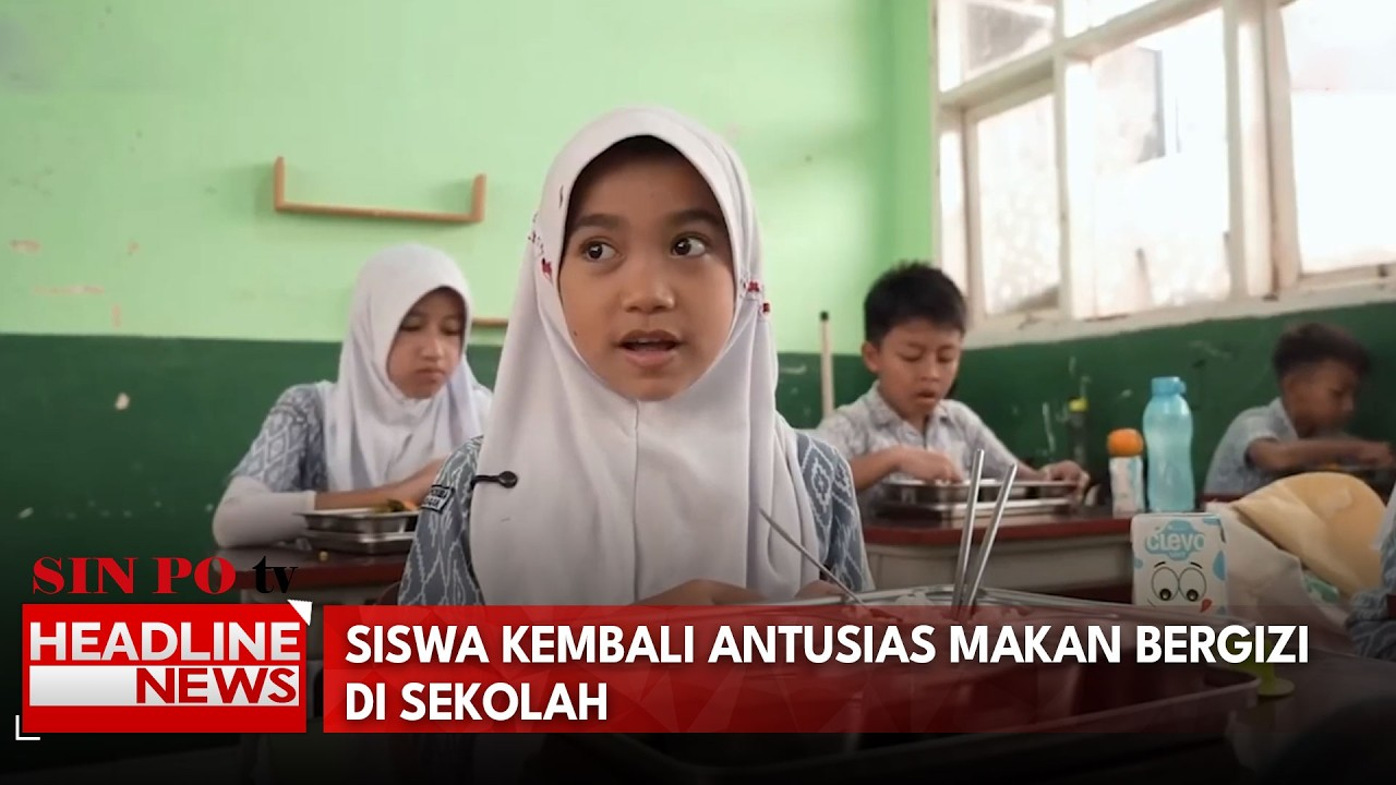 Siswa Kembali Antusias Makan Bergizi di Sekolah