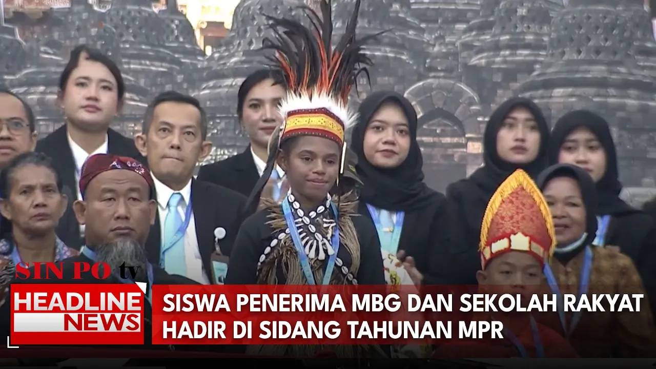 Siswa Penerima MBG Dan Sekolah Rakyat Hadir di Sidang Tahunan MPR