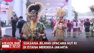Suasana Jelang Upacara HUT RI Di Istana Merdeka Jakarta