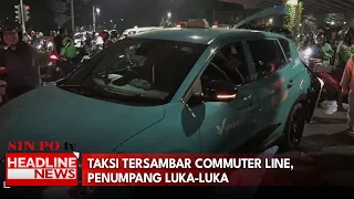 Taksi Tersambar Commuter Line, Penumpang Luka-Luka