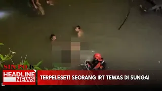 Terpeleset! Seorang IRT Tewas Di Sungai