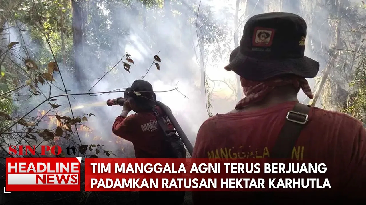 Tim Manggala Agni Terus Berjuang Padamkan Ratusan Hektar Karhutla