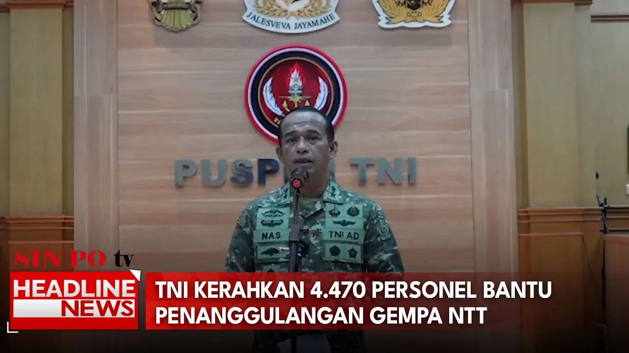 TNI Kerahkan 4.470 Personel Bantu Penanggulangan Gempa NTT