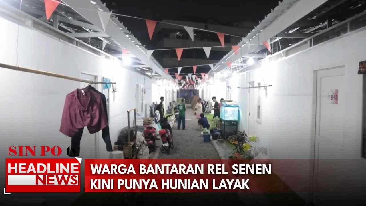 Warga Bantaran Rel Senen Kini Punya Hunian Layak