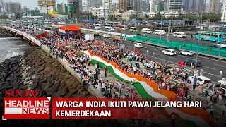 Warga India Ikuti Pawai Jelang Hari Kemerdekaan
