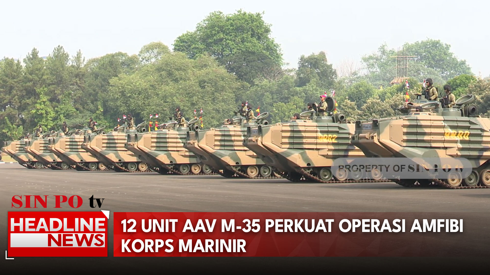 12 Unit AAV M-35 Perkuat Operasi Amfibi Korps Marinir