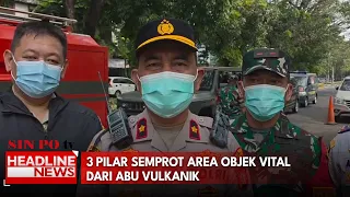 3 Pilar Semprot Area Objek Vital Dari Abu Vulkanik
