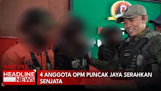 4 Anggota OPM Puncak Jaya Serahkan Senjata