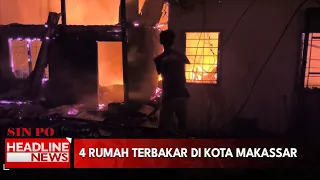 4 Rumah Terbakar di Kota Makassar