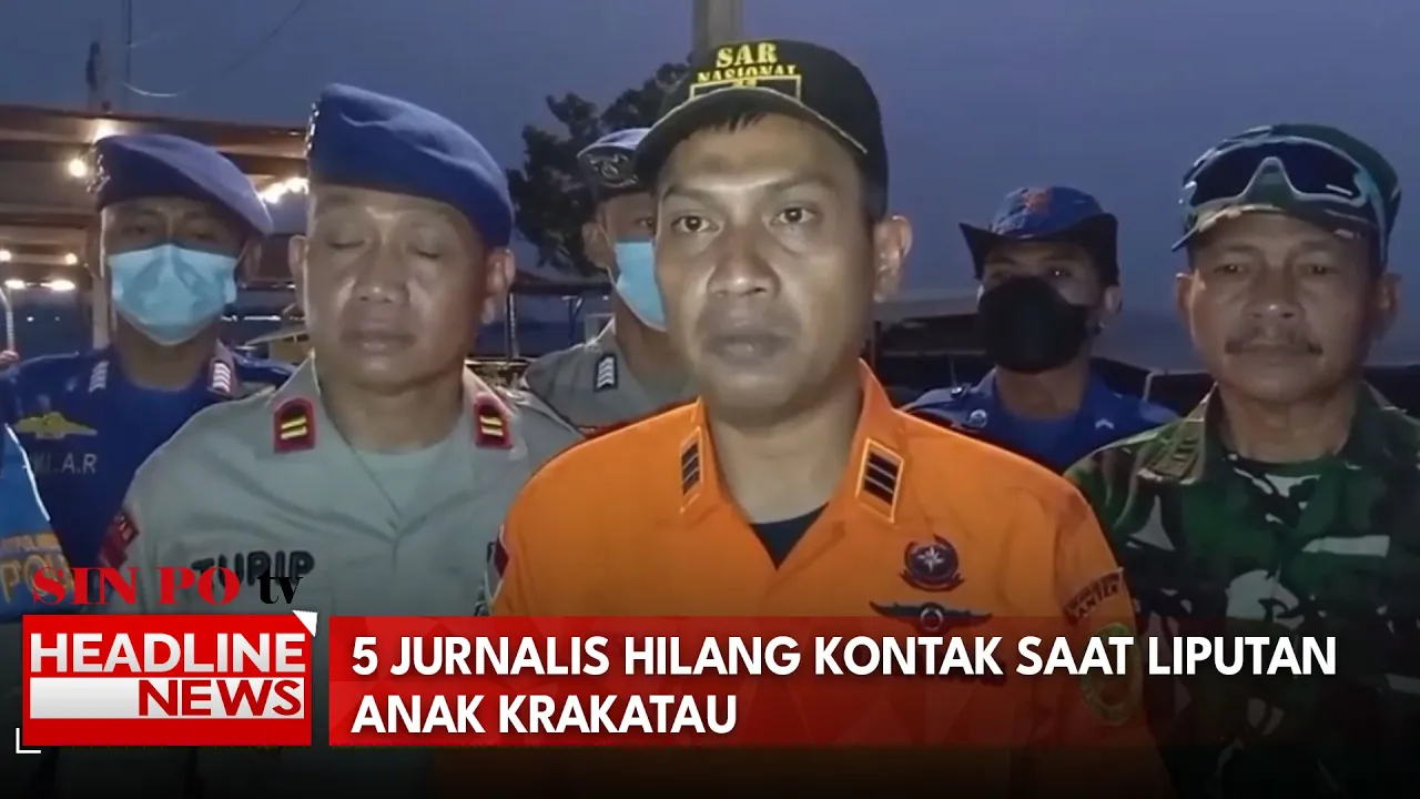 5 Jurnalis Hilang Kontak Saat Liputan Anak Krakatau