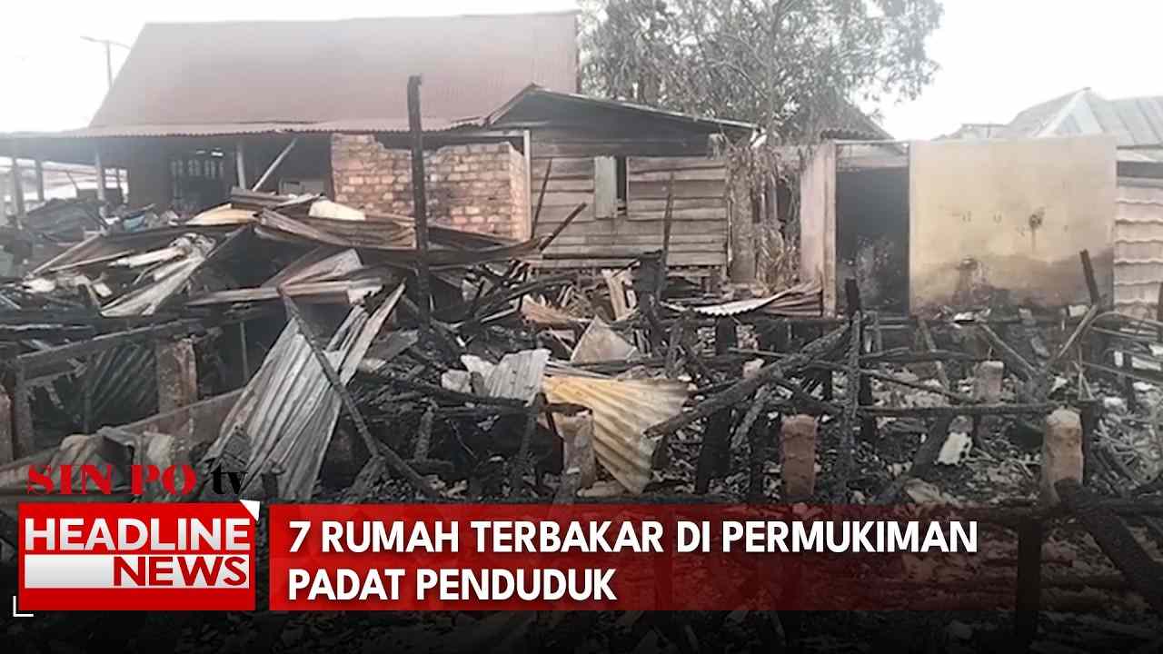 7 Rumah Terbakar di Permukiman Padat Penduduk