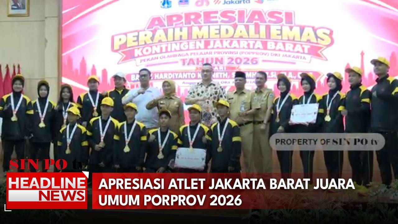 Apresiasi Atlet Jakarta Barat Juara Umum Porprov 2026