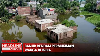 Banjir Rendam Permukiman Warga Di India
