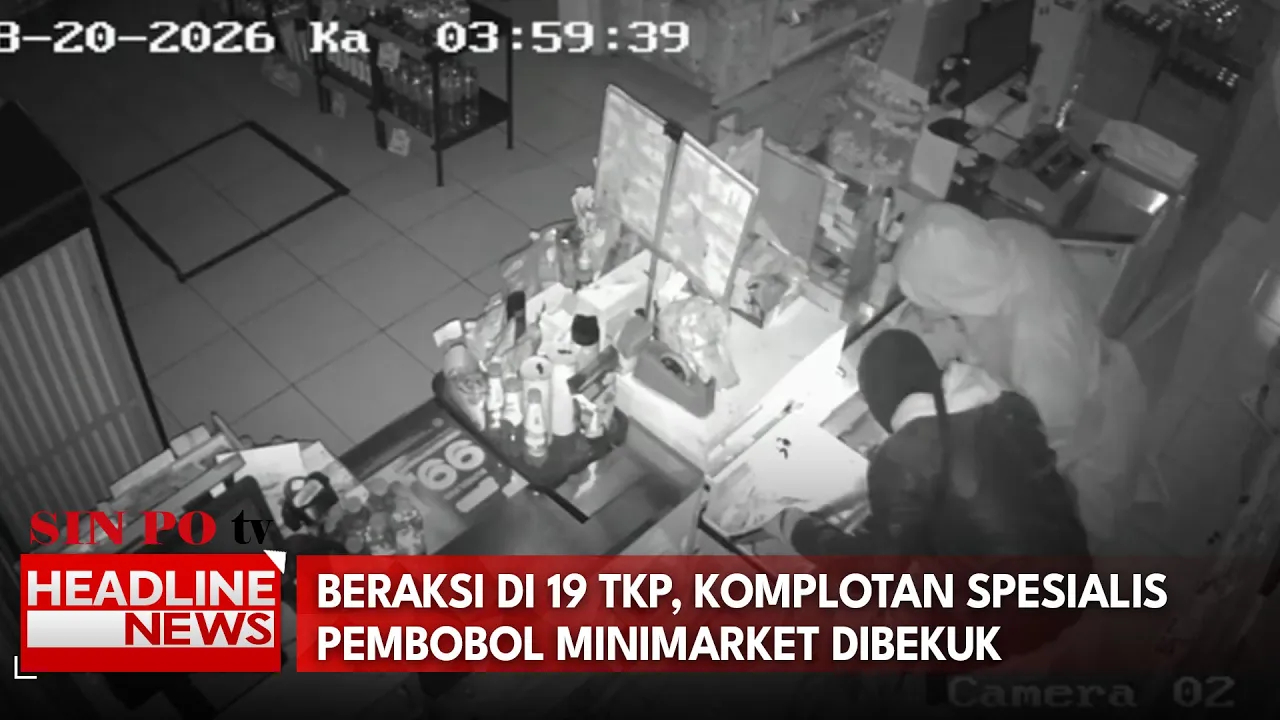 Beraksi di 19 TKP, Komplotan Spesialis Pembobol Minimarket Dibekuk