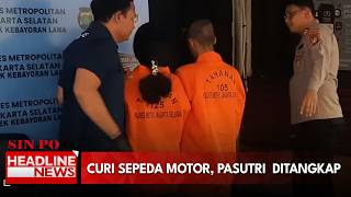 Curi Sepeda Motor, Pasutri  Ditangkap