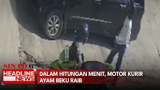 Dalam Hitungan Menit, Motor Kurir Ayam Beku Raib