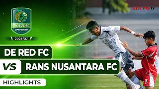 De Red FC VS RANS Nusantara FC - Highlights | Pegadaian Championship 2026/27 #Pekan2