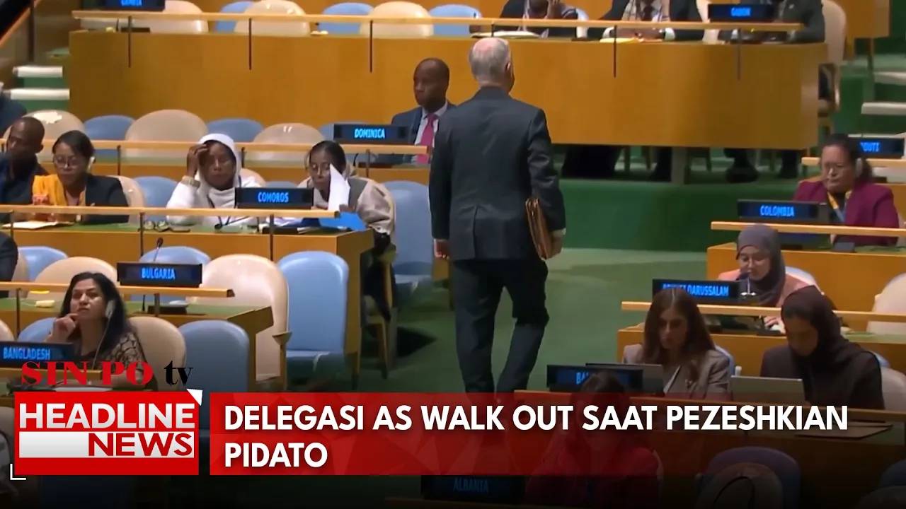 Delegasi AS Walk Out Saat Pezeshkian Pidato