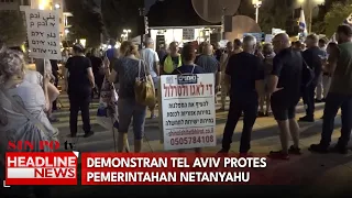 Demonstran Tel Aviv Protes Pemerintahan Netanyahu