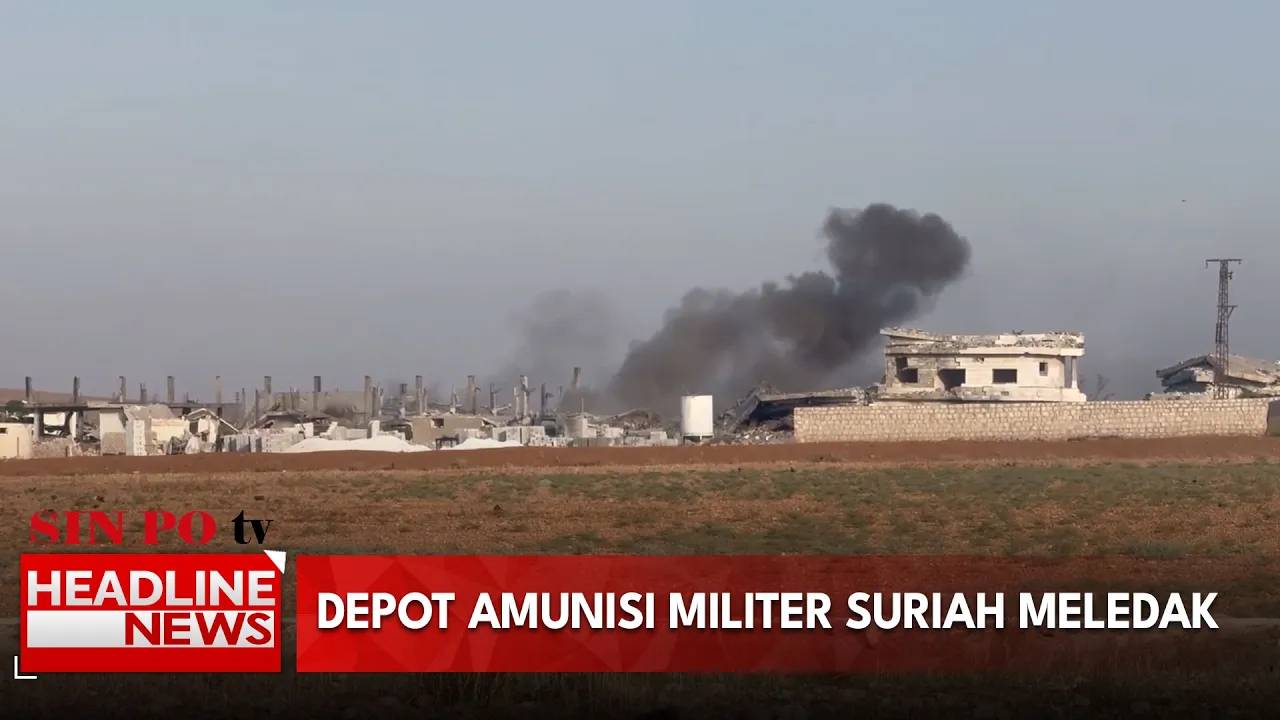 Depot Amunisi Militer Suriah Meledak