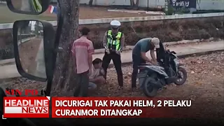 Dicurigai Tak Pakai Helm, 2 Pelaku Curanmor Ditangkap