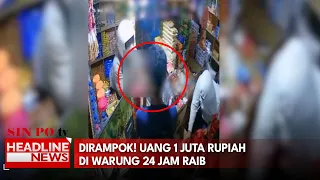Dirampok! Uang 1 Juta Rupiah Di Warung 24 Jam Raib