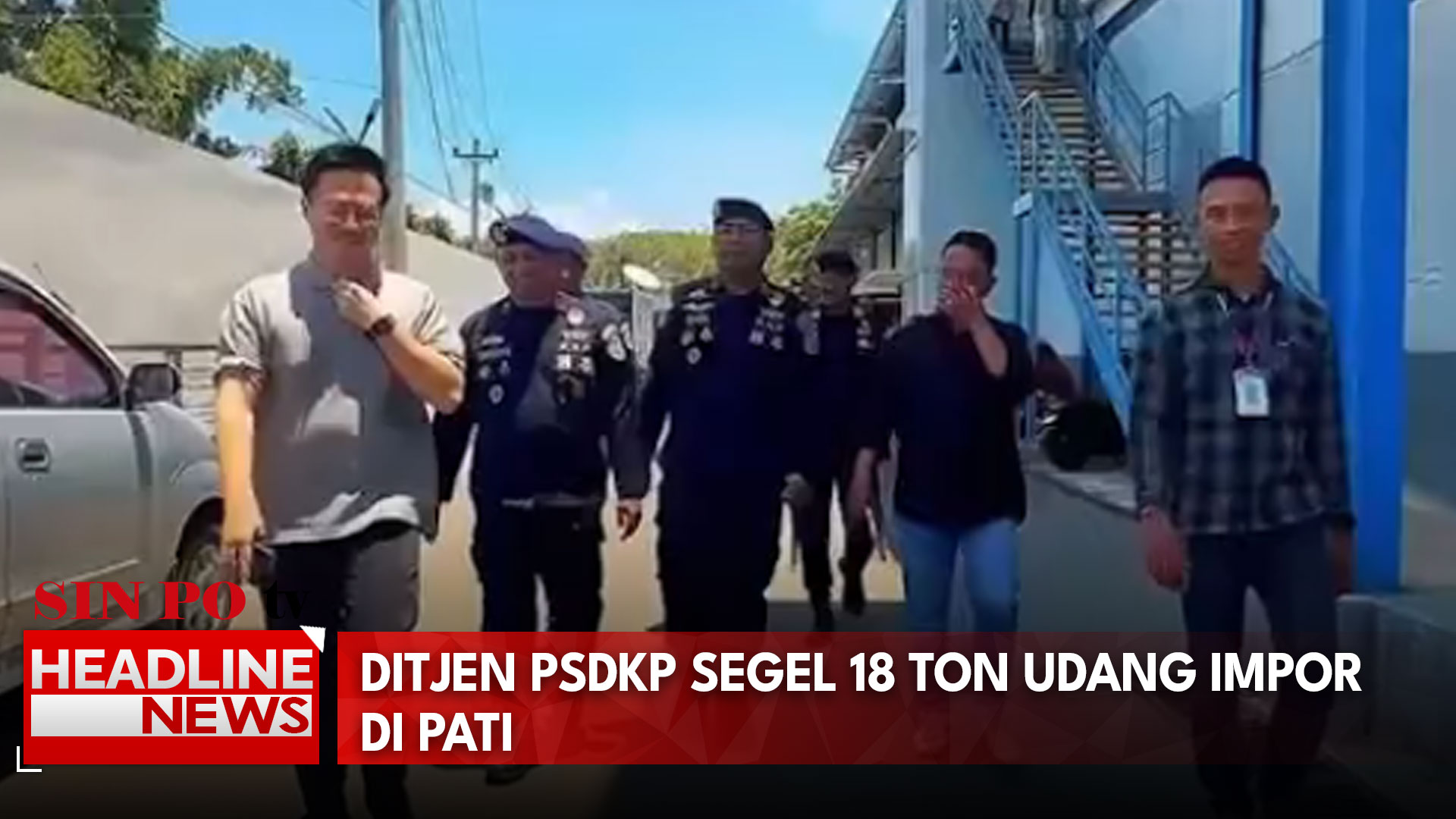 Ditjen PSDKP Segel 18 Ton Udang Impor di Pati