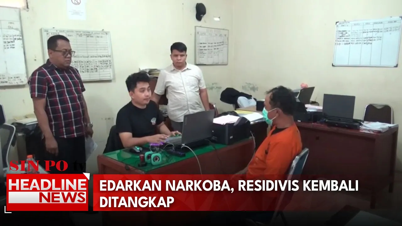 Edarkan Narkoba,  Residivis Kembali Ditangkap
