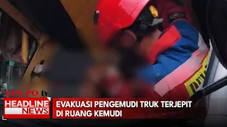 Evakuasi Pengemudi Truk Terjepit di Ruang Kemudi