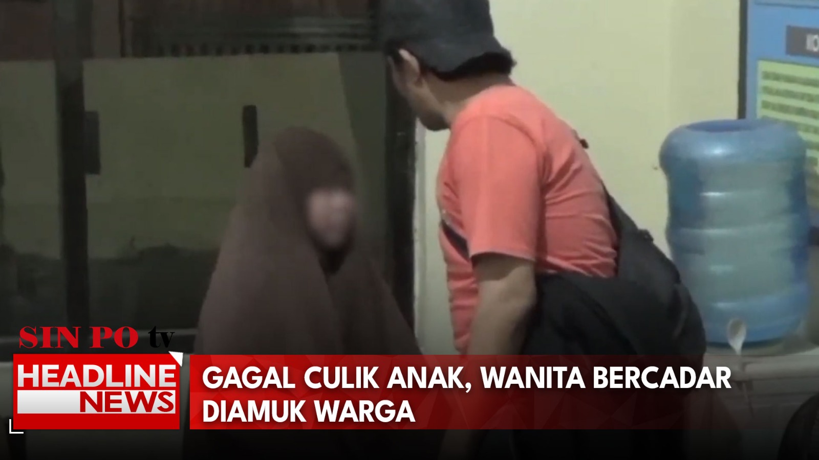 Gagal Culik Anak, Wanita Bercadar Diamuk Warga
