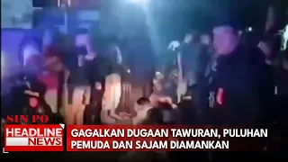 Gagalkan Dugaan Tawuran, Puluhan Pemuda Dan Sajam Diamankan