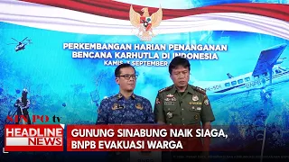 Gunung Sinabung Naik Siaga, BNPB Evakuasi Warga