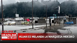 Hujan Es Melanda La Marquesa Meksiko