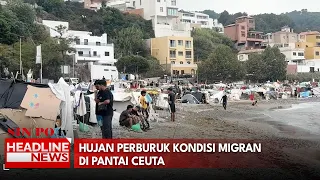 Hujan Perburuk Kondisi Migran di Pantai Ceuta