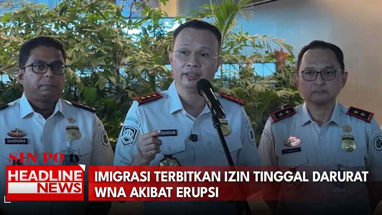 Imigrasi Terbitkan Izin Tinggal Darurat WNA Akibat Erupsi