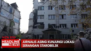 Jurnalis Asing Kunjungi Lokasi Serangan Starobelsk