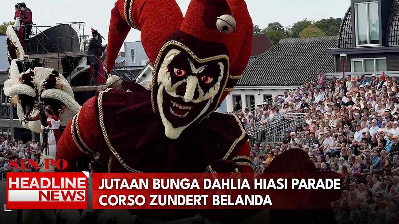 Jutaan Bunga Dahlia Hiasi Parade Corso Zundert Belanda