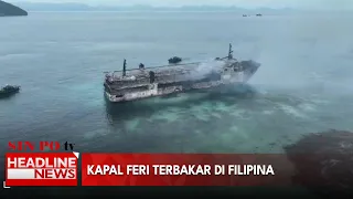 Kapal Feri Terbakar di Filipina